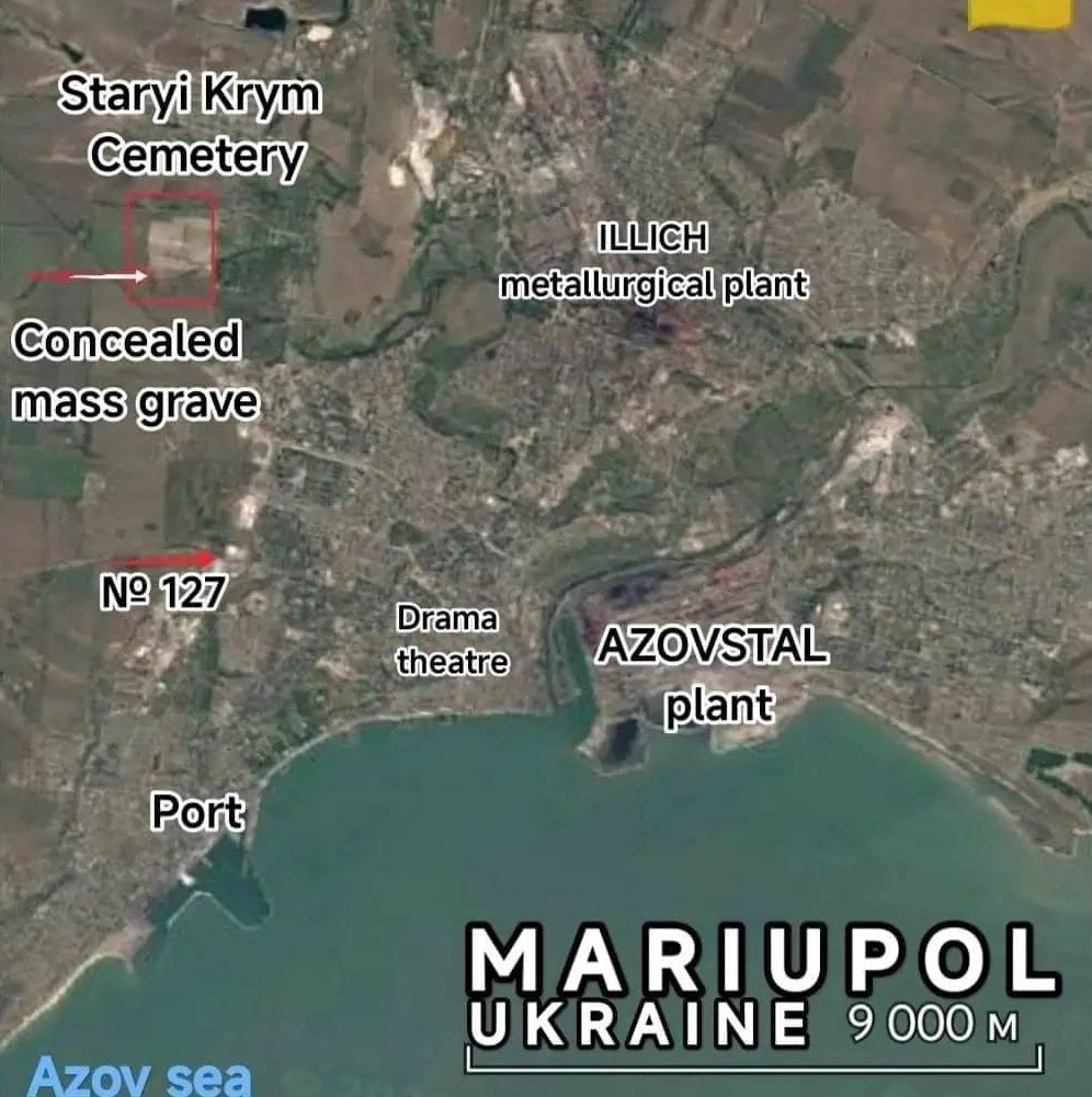 Concealed mass grave of victims of Russia’s siege discovered in occupied Mariupol